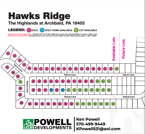 Hawks Ridge Map