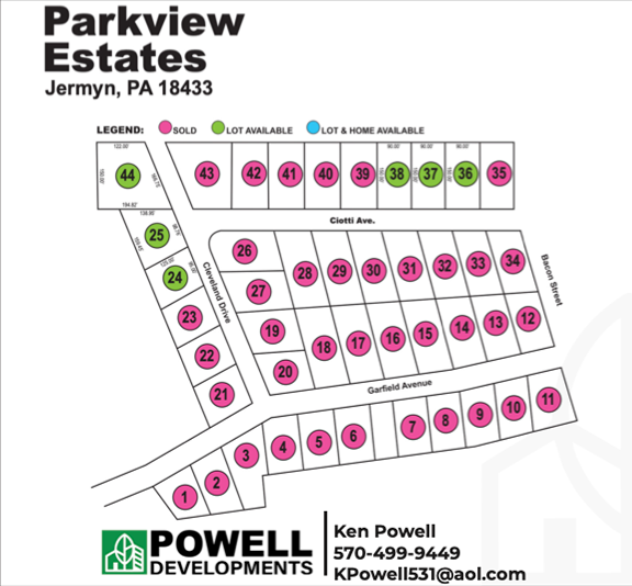 Parkview Estates Map