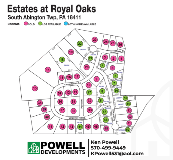 Royal Oaks Map